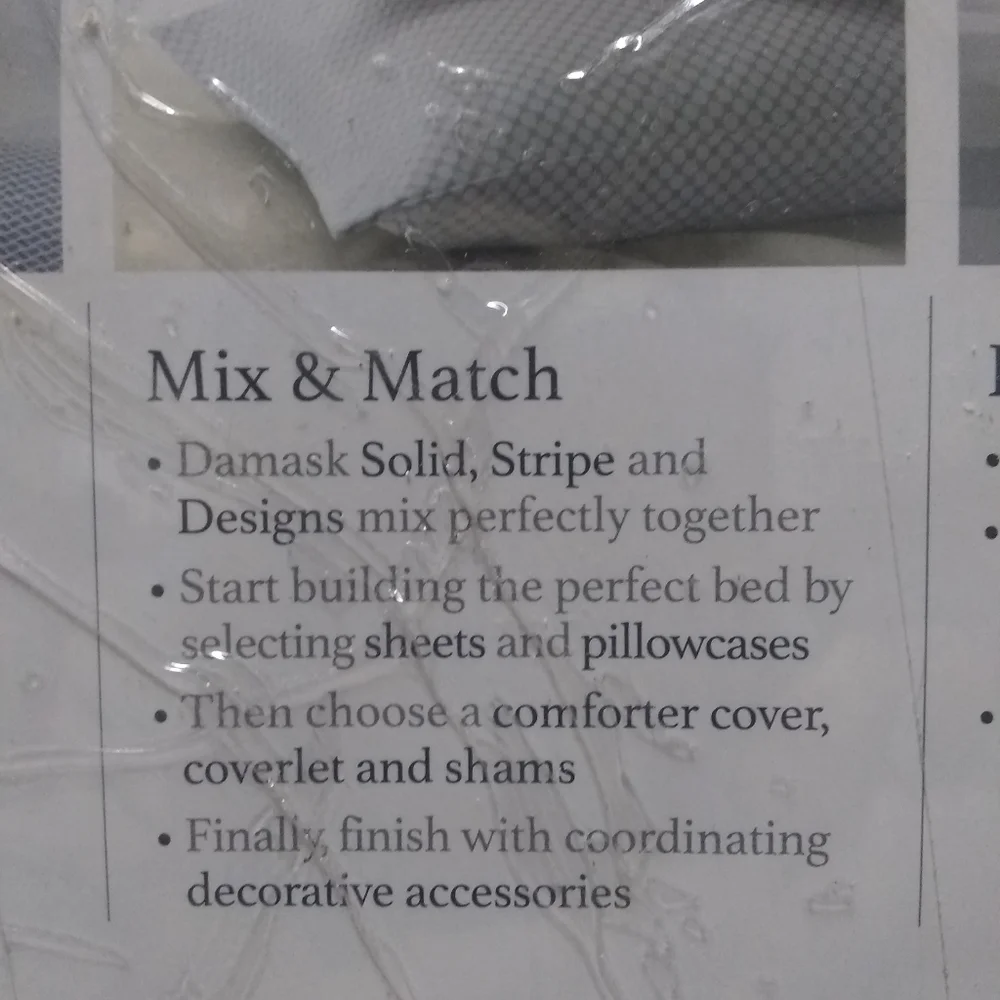 Charter Club Damask Designs Comforter Cover Set - Gray and White